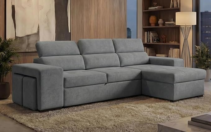 Sofa Cama Esquinero 4 Plazas Chaise Longue Reversible