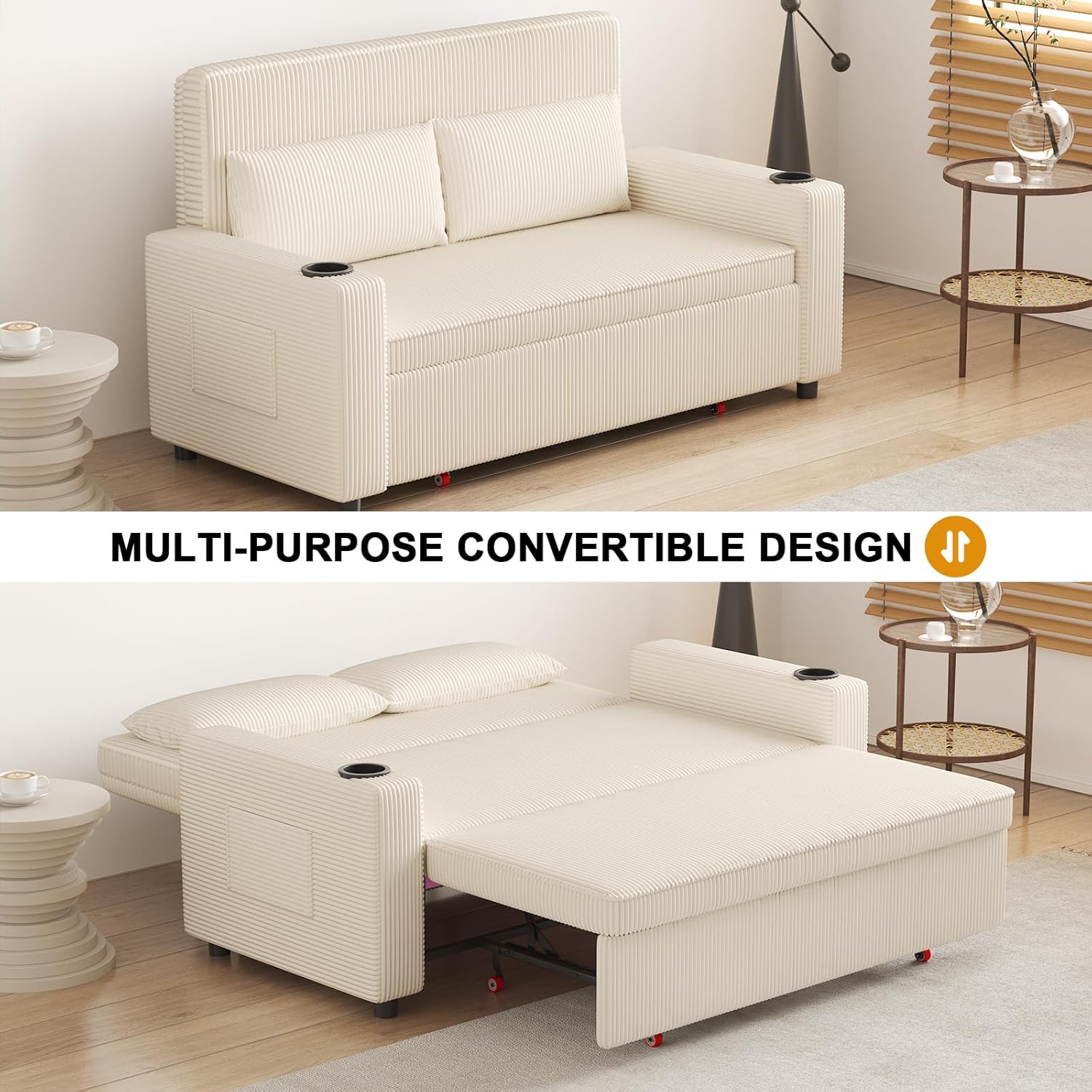 Sofá Cama Convertible Loveseat 2 Plazas