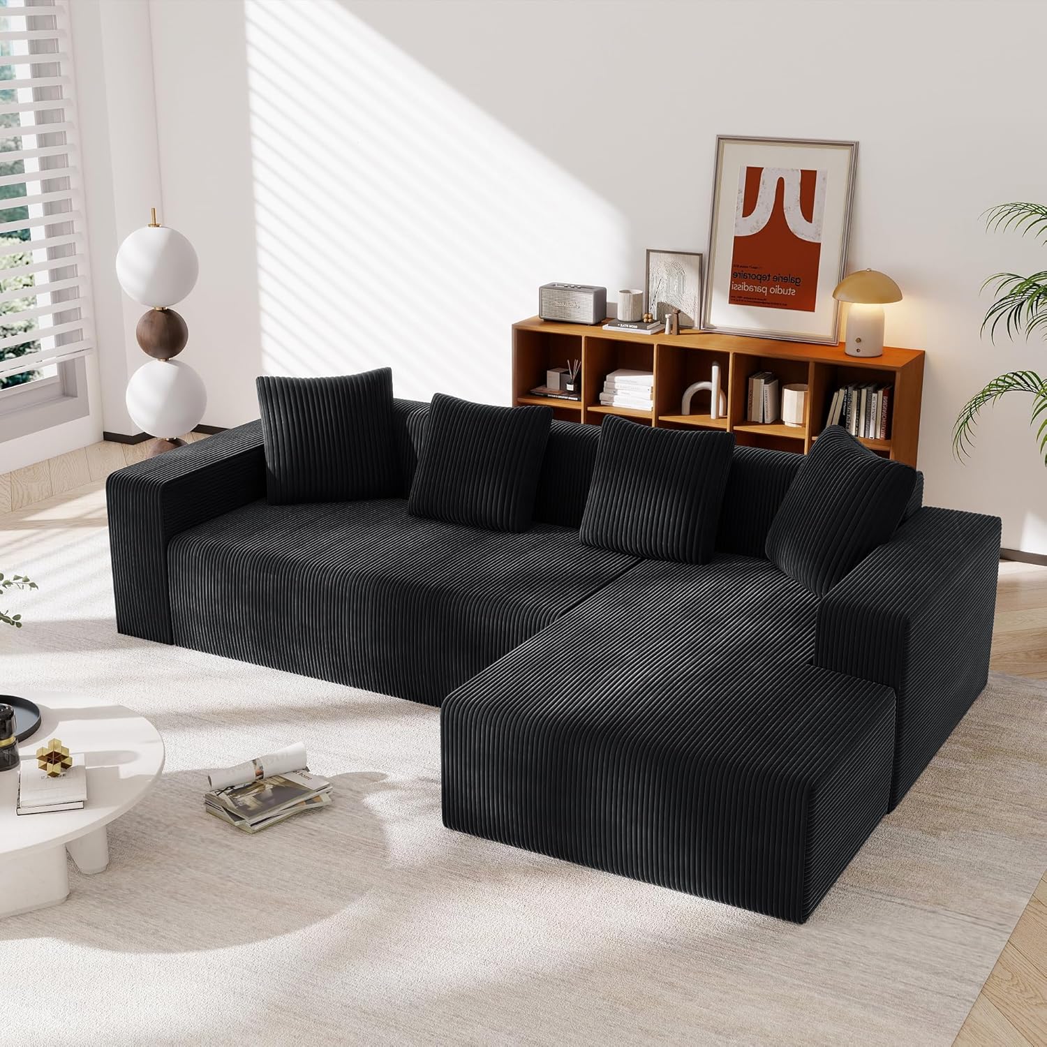 Sofá Nube Modular en Forma de L con Tumbona