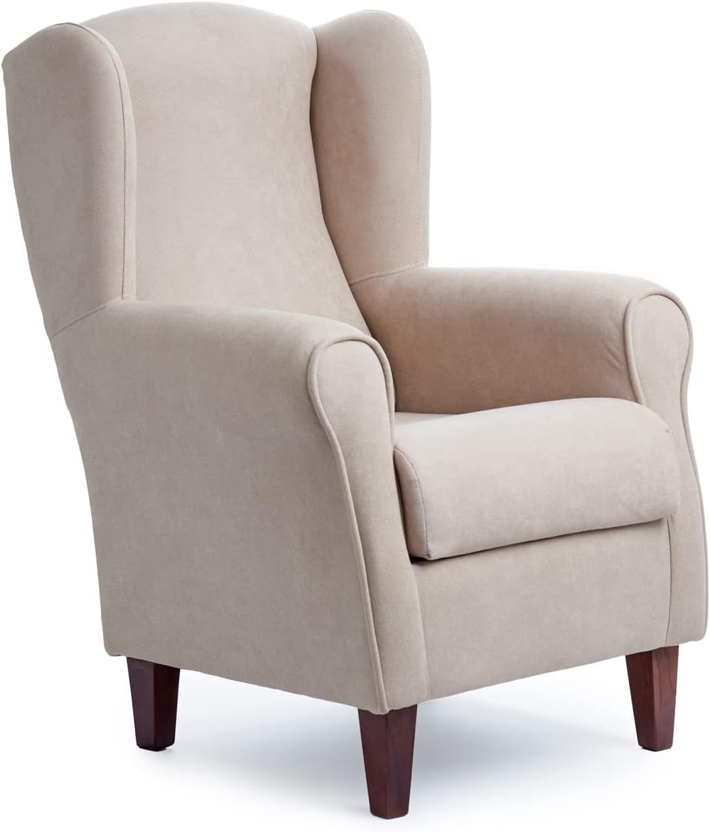 Sillón Orejero Roma Ergonómico Tapizado Antimanchas