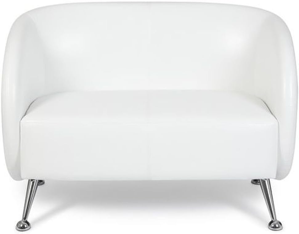 Sofá 2 Plazas de Piel Sintética con Acolchado Blando